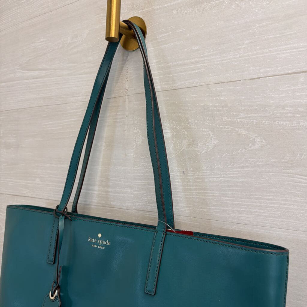 Kate Spade Green Large Shoulder Tote