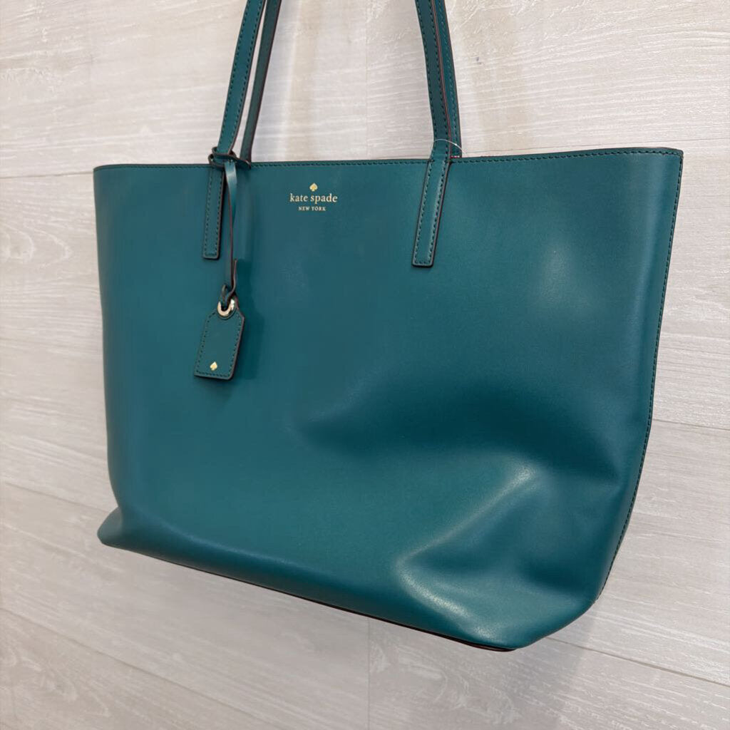 Kate Spade Green Large Shoulder Tote