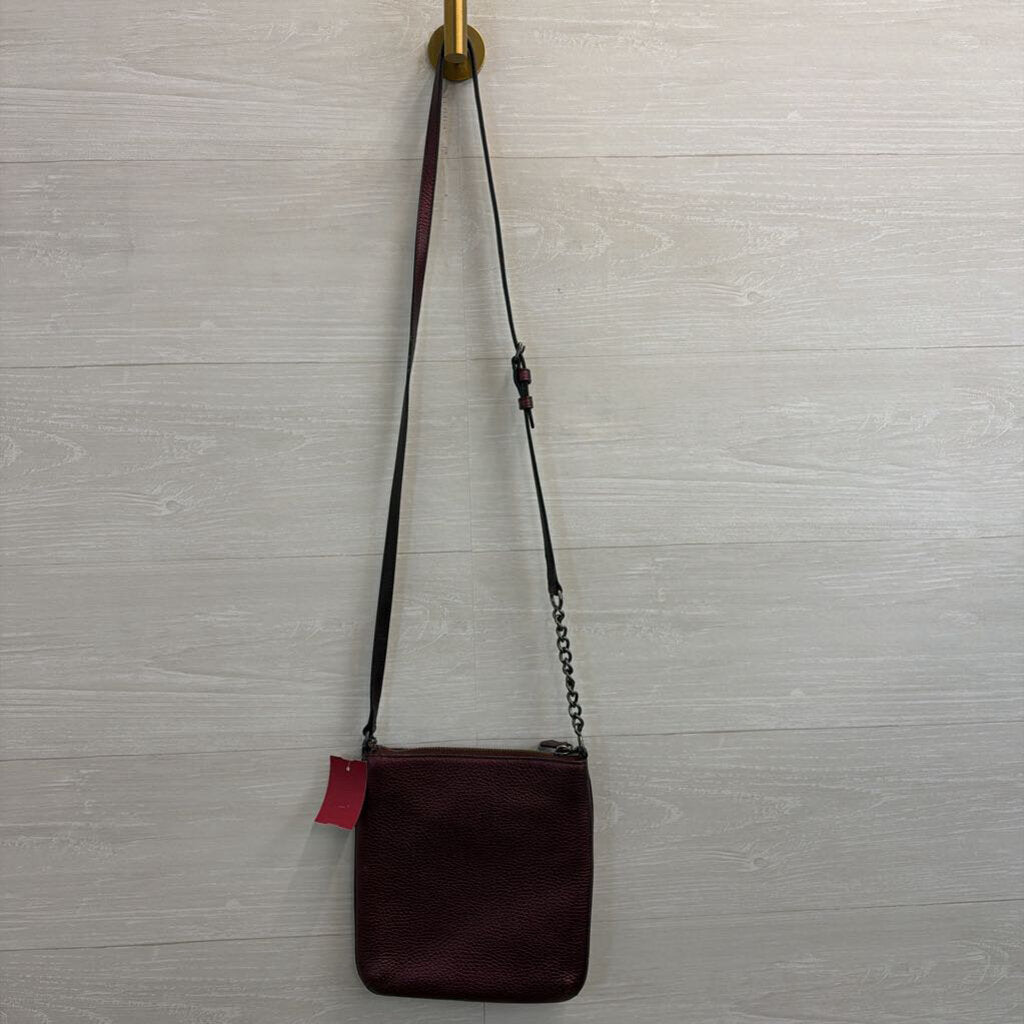 Coach Swagger Metallic Cherry Leather Crossbody