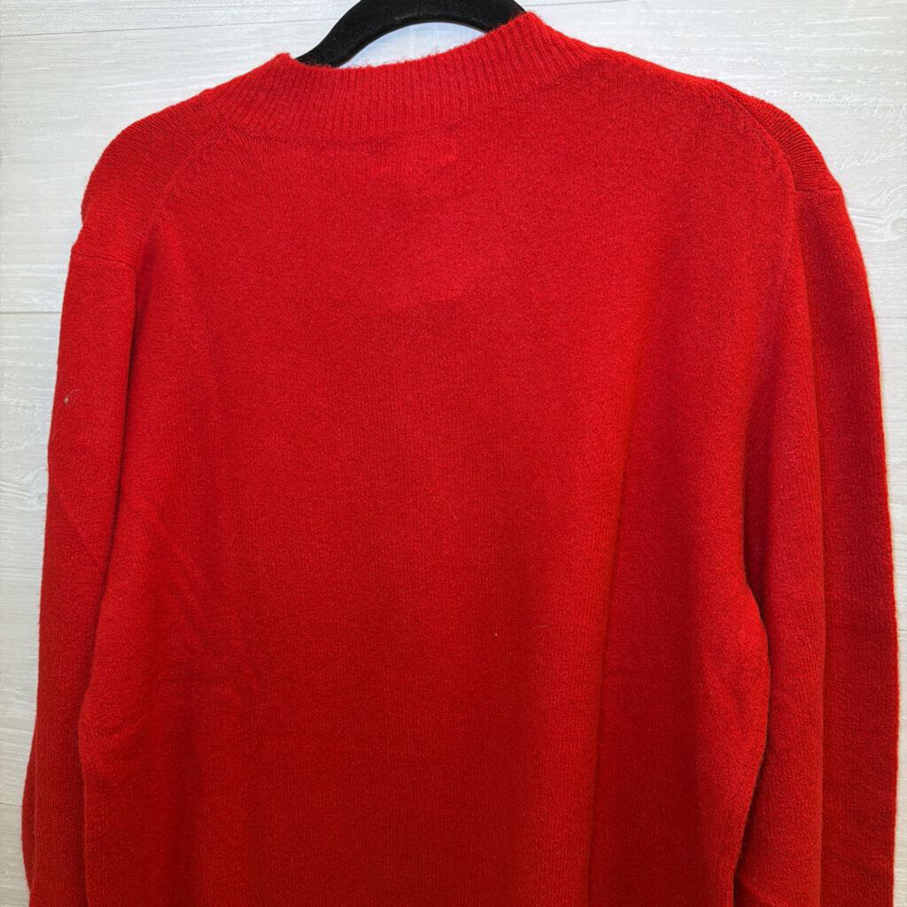 J Crew Red Extra Soft Sweater Top Large