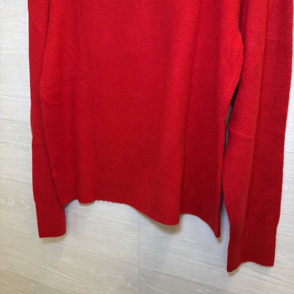 J Crew Red Extra Soft Sweater Top Large