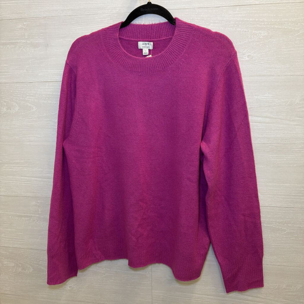 J Crew Purple Extra Soft Sweater Top Large