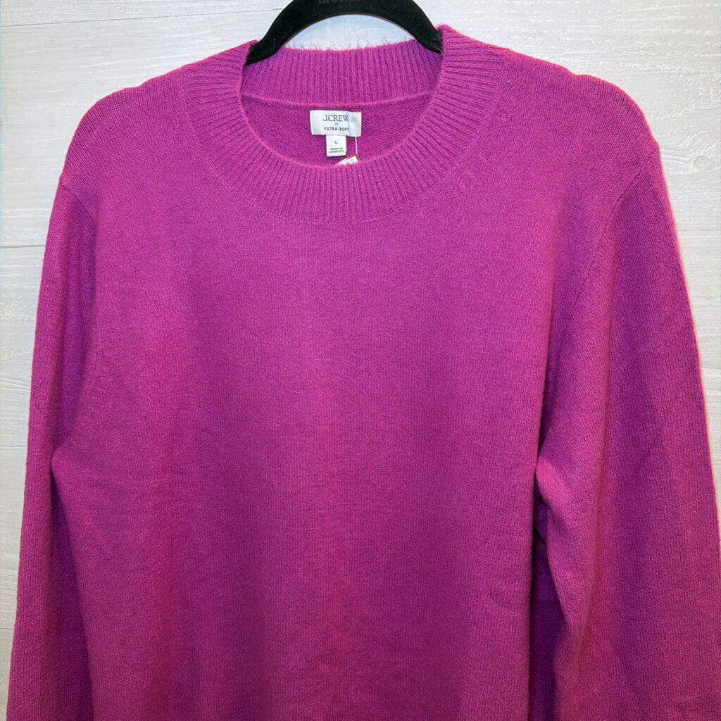J Crew Purple Extra Soft Sweater Top Large