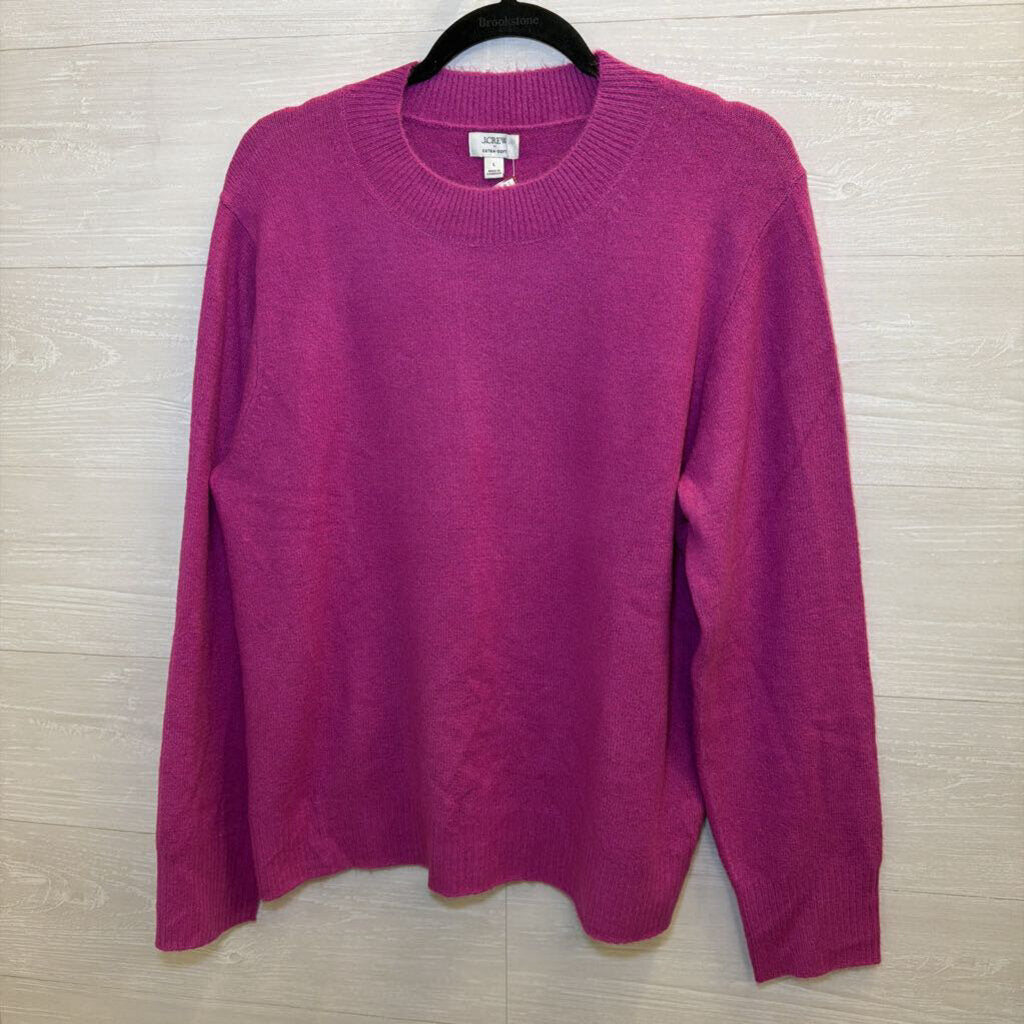 J Crew Purple Extra Soft Sweater Top Large