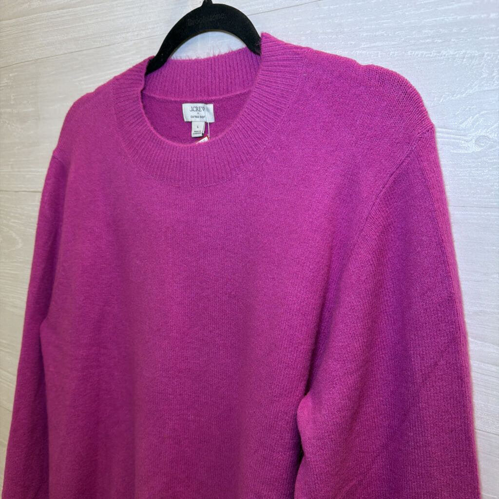 J Crew Purple Extra Soft Sweater Top Large
