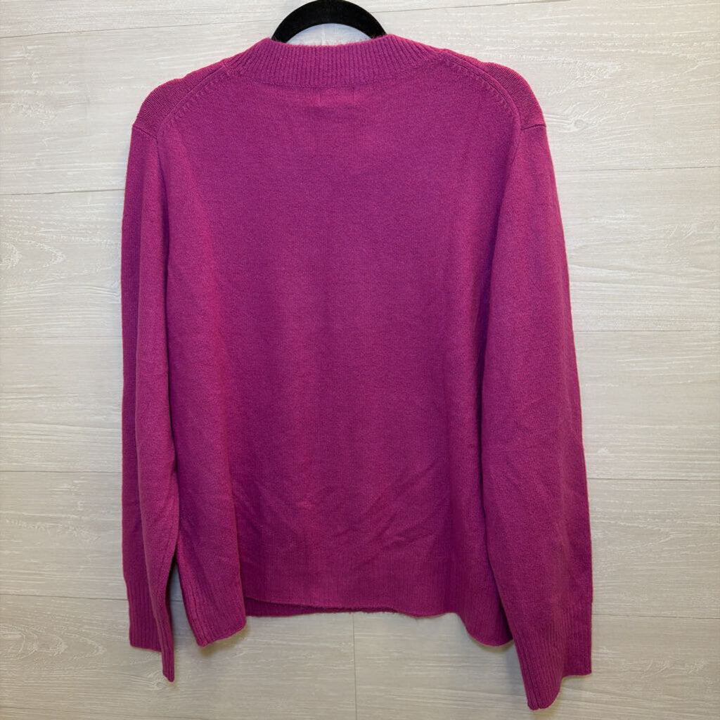 J Crew Purple Extra Soft Sweater Top Large