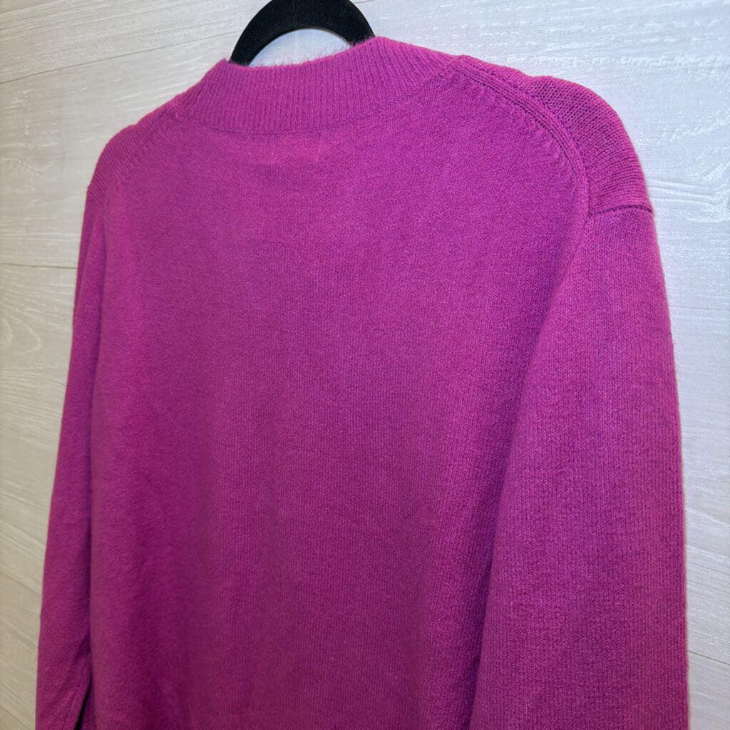 J Crew Purple Extra Soft Sweater Top Large