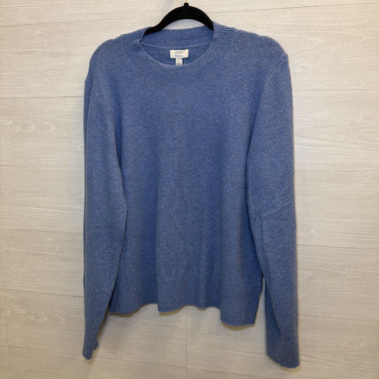 J Crew Blue Extra Soft Sweater Top Large