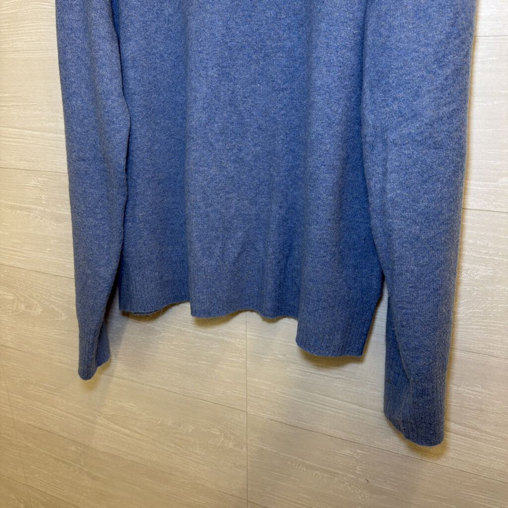 J Crew Blue Extra Soft Sweater Top Large
