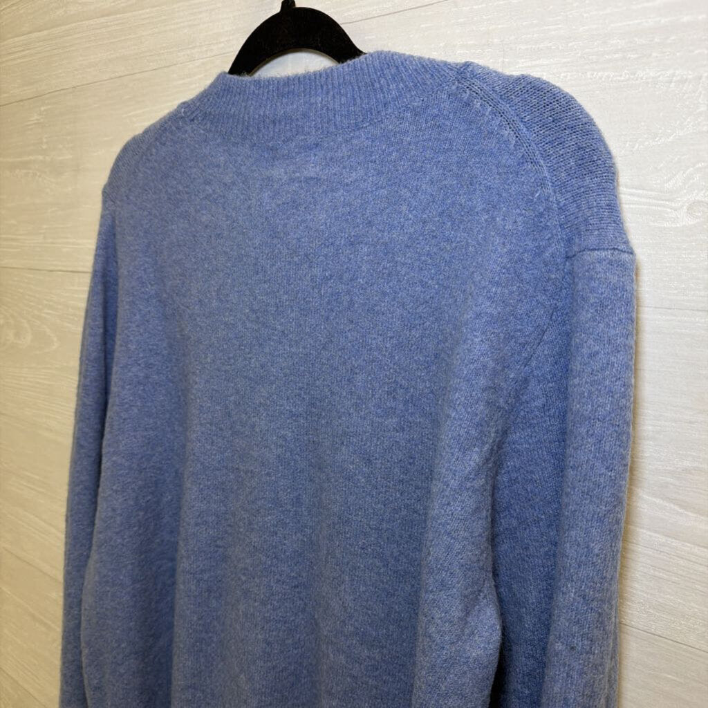 J Crew Blue Extra Soft Sweater Top Large