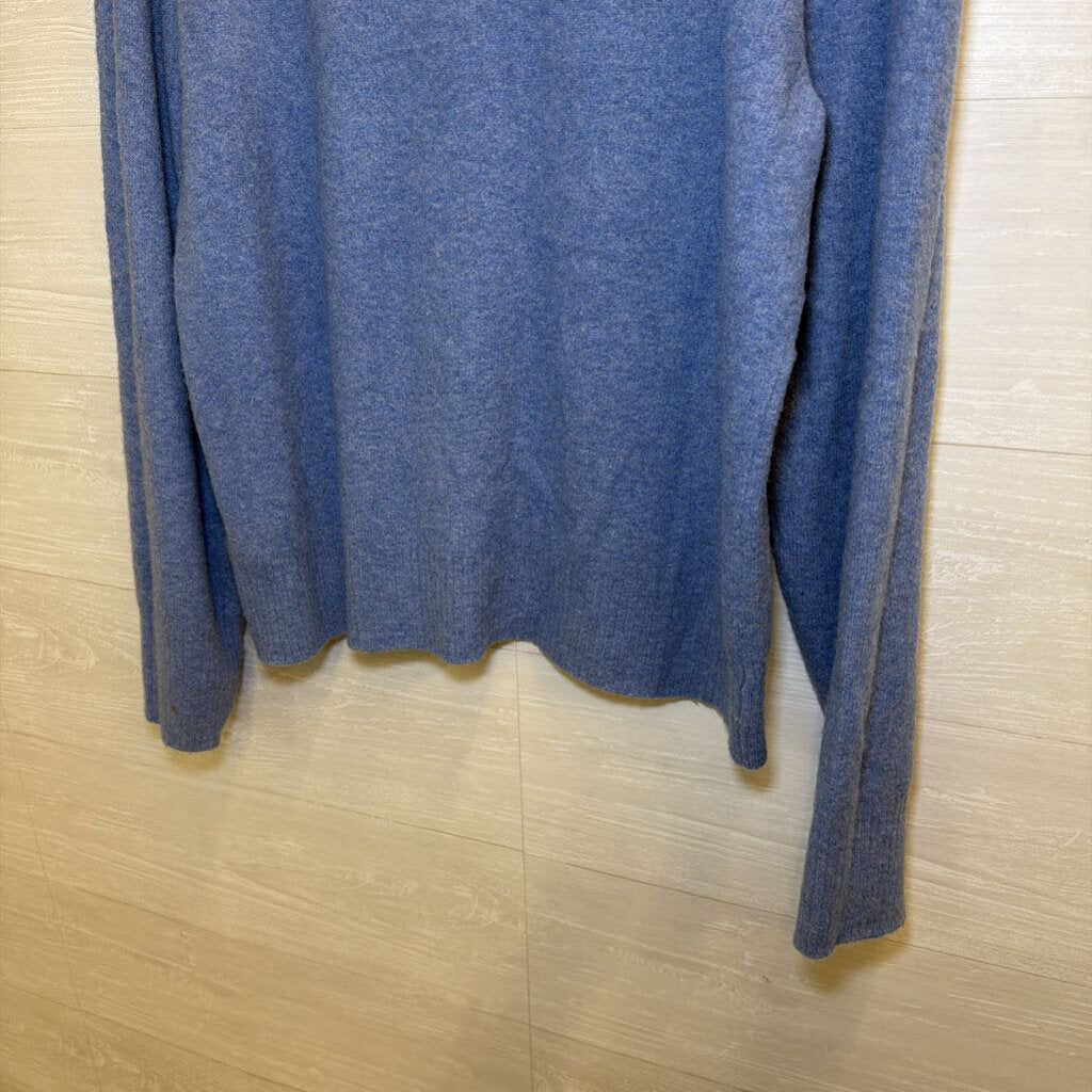 J Crew Blue Extra Soft Sweater Top Large