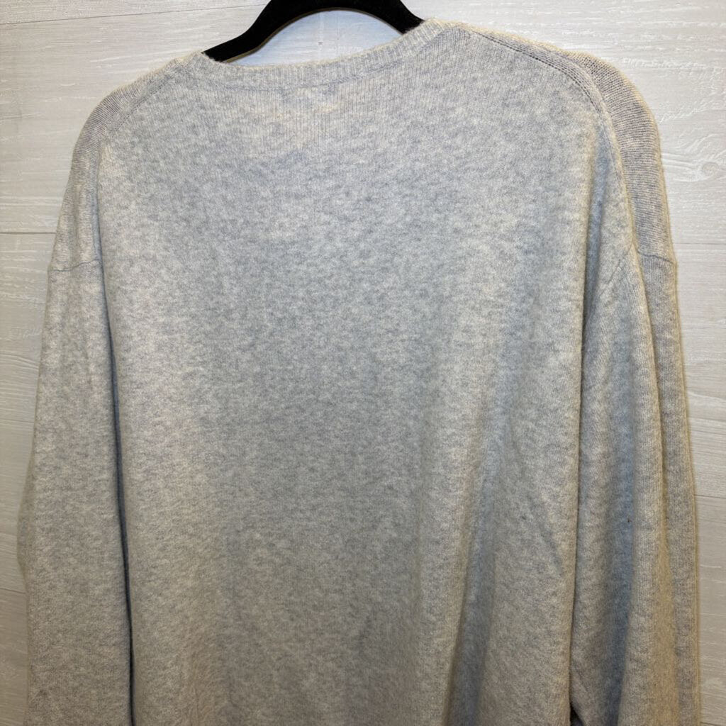 J Crew Grey Extra Soft Sweater Top Large