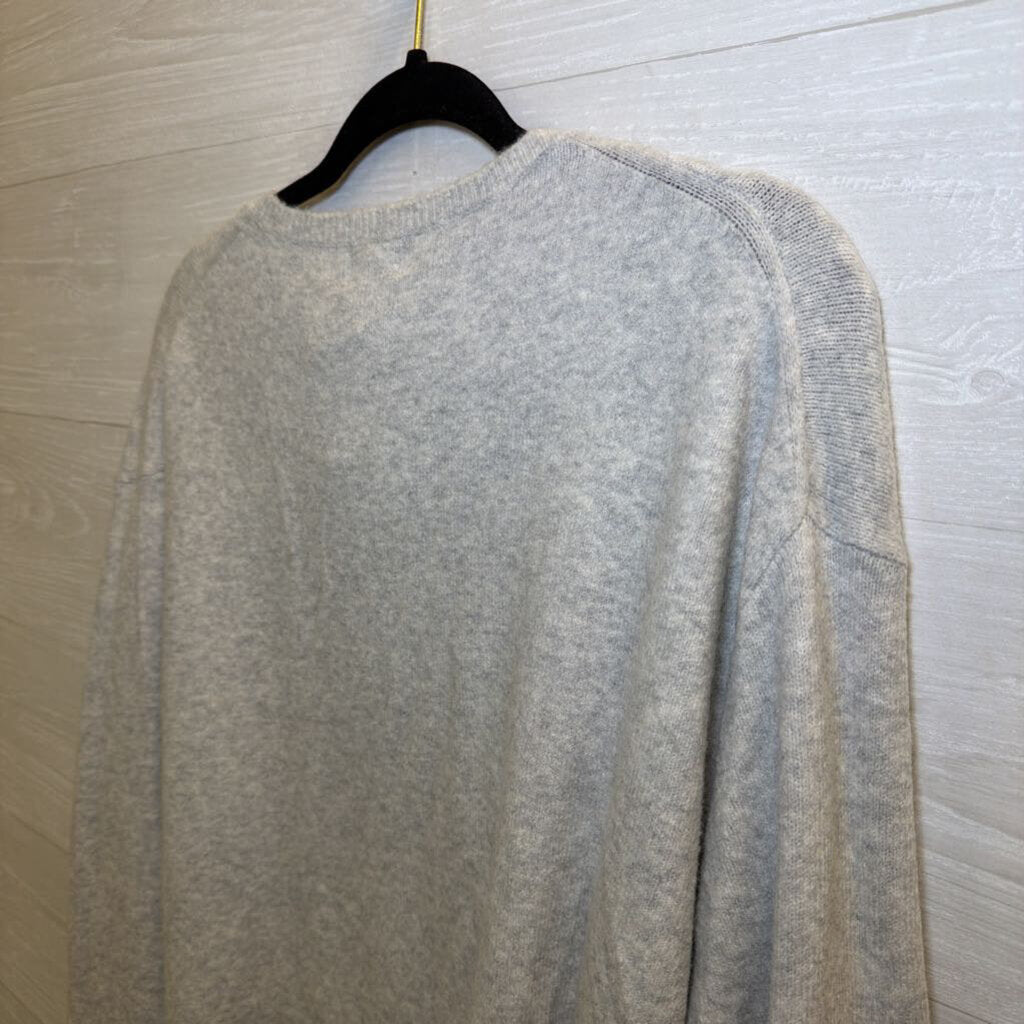 J Crew Grey Extra Soft Sweater Top Large