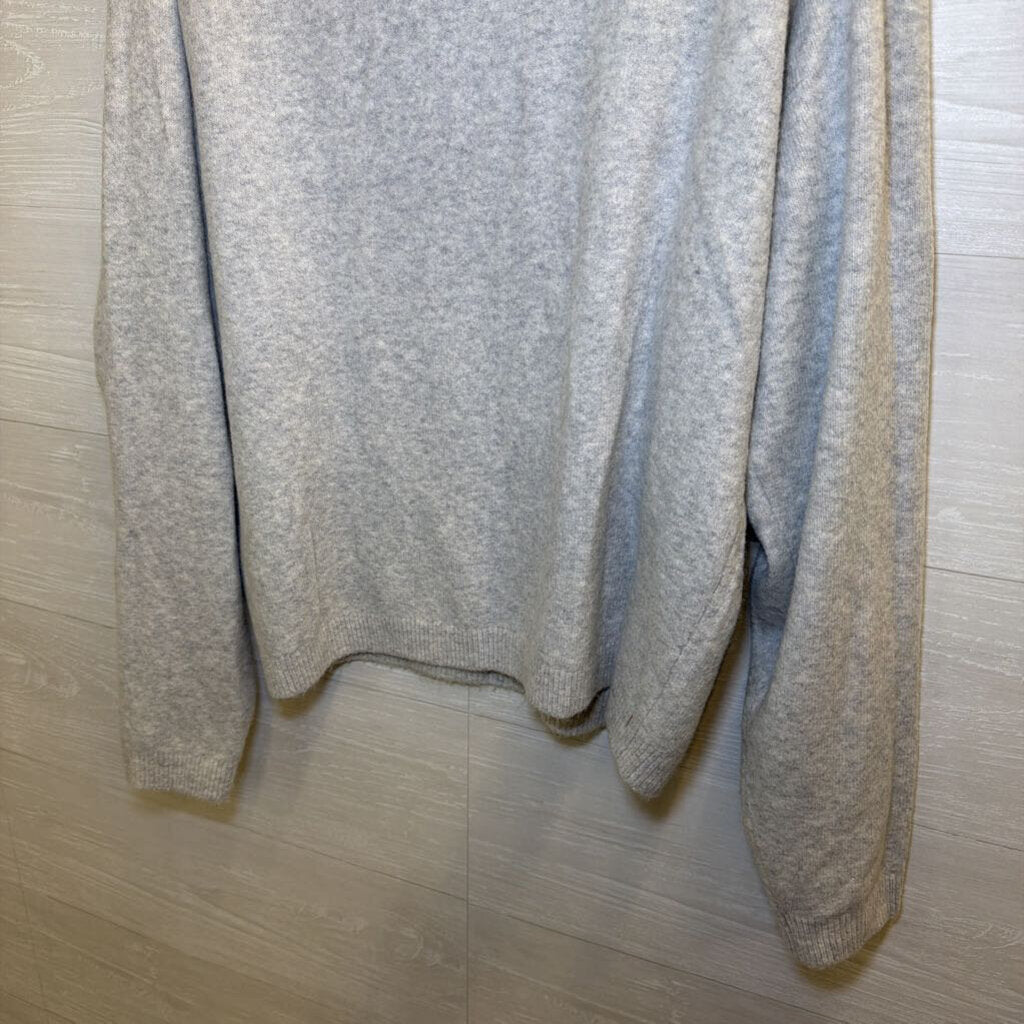 J Crew Grey Extra Soft Sweater Top Large