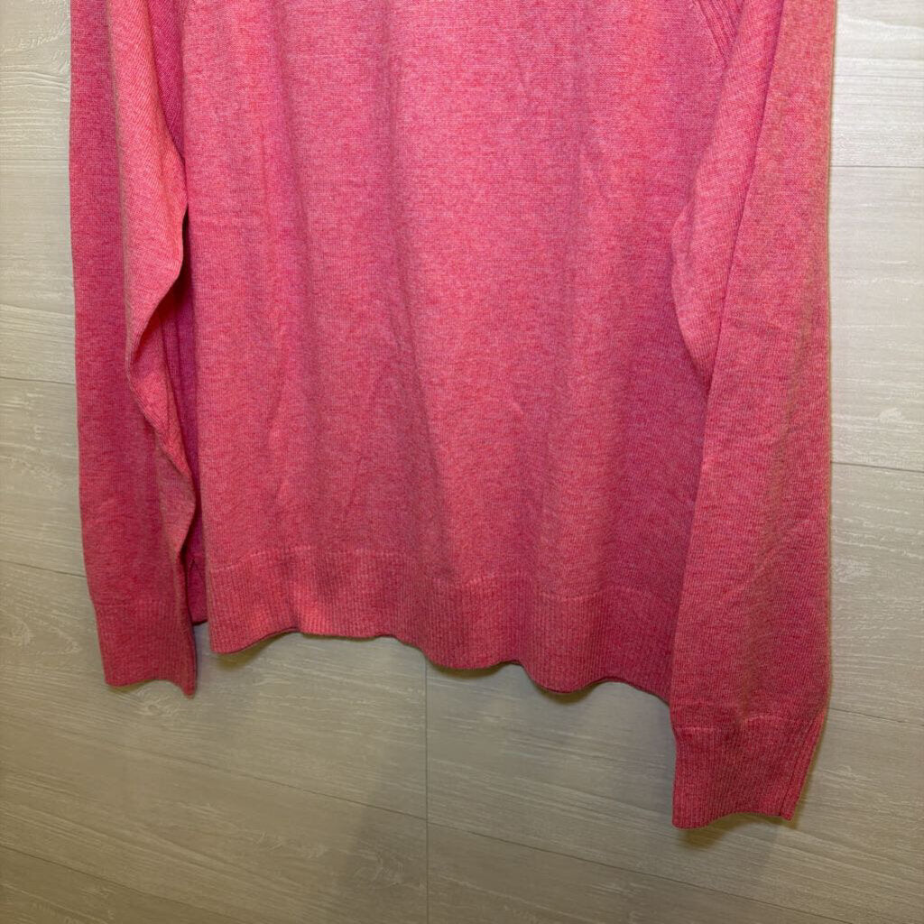 J Crew Pink Knit Long Sleeve Top Large