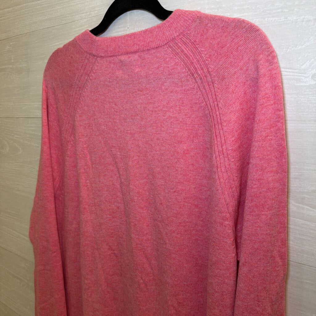 J Crew Pink Knit Long Sleeve Top Large
