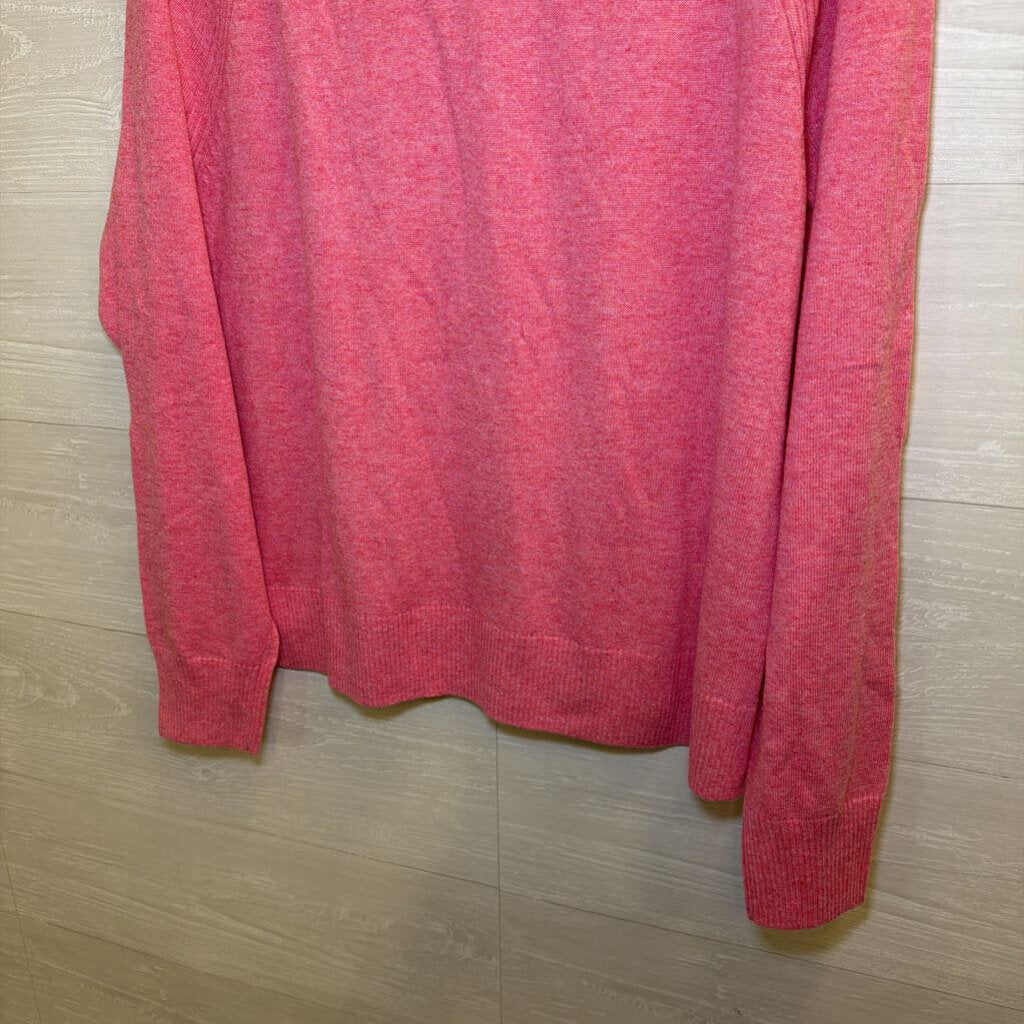 J Crew Pink Knit Long Sleeve Top Large