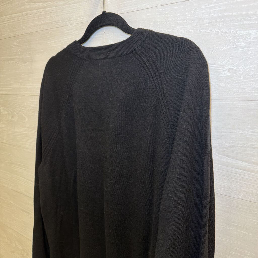 J Crew Black Knit Long Sleeve Top Large