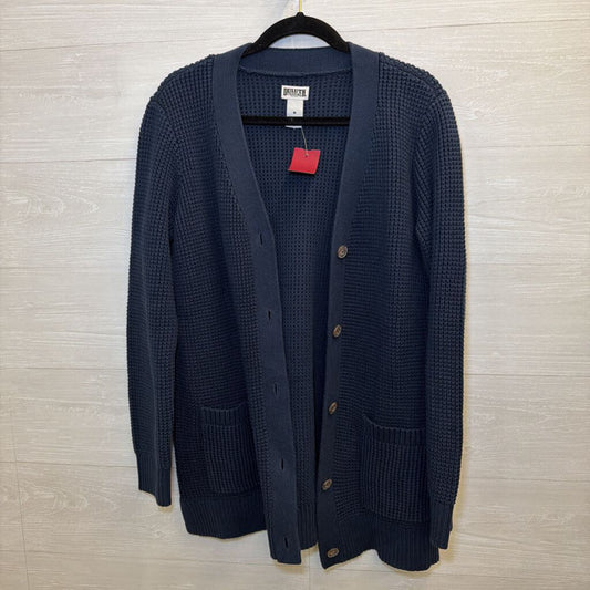 Duluth Trading Co Navy Knit Cardigan Sweater Medium