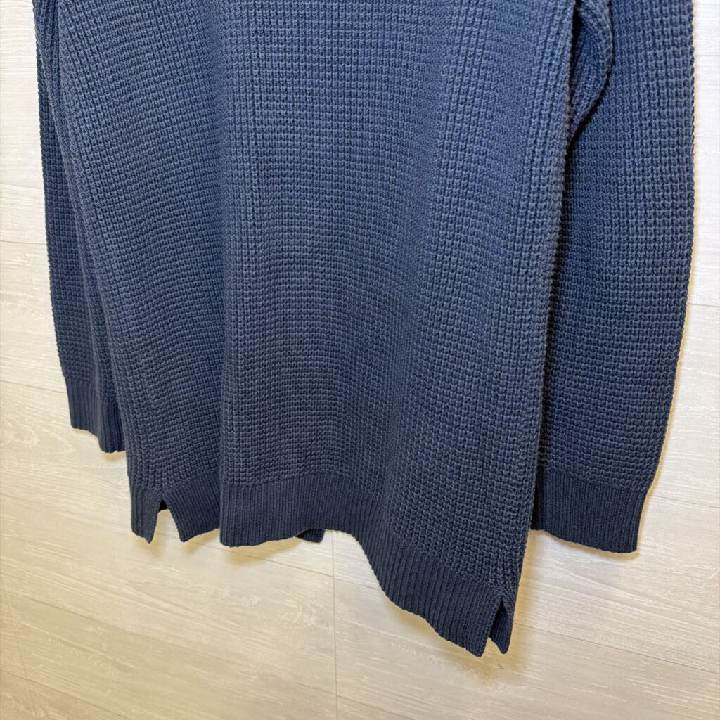 Duluth Trading Co Navy Knit Cardigan Sweater Medium