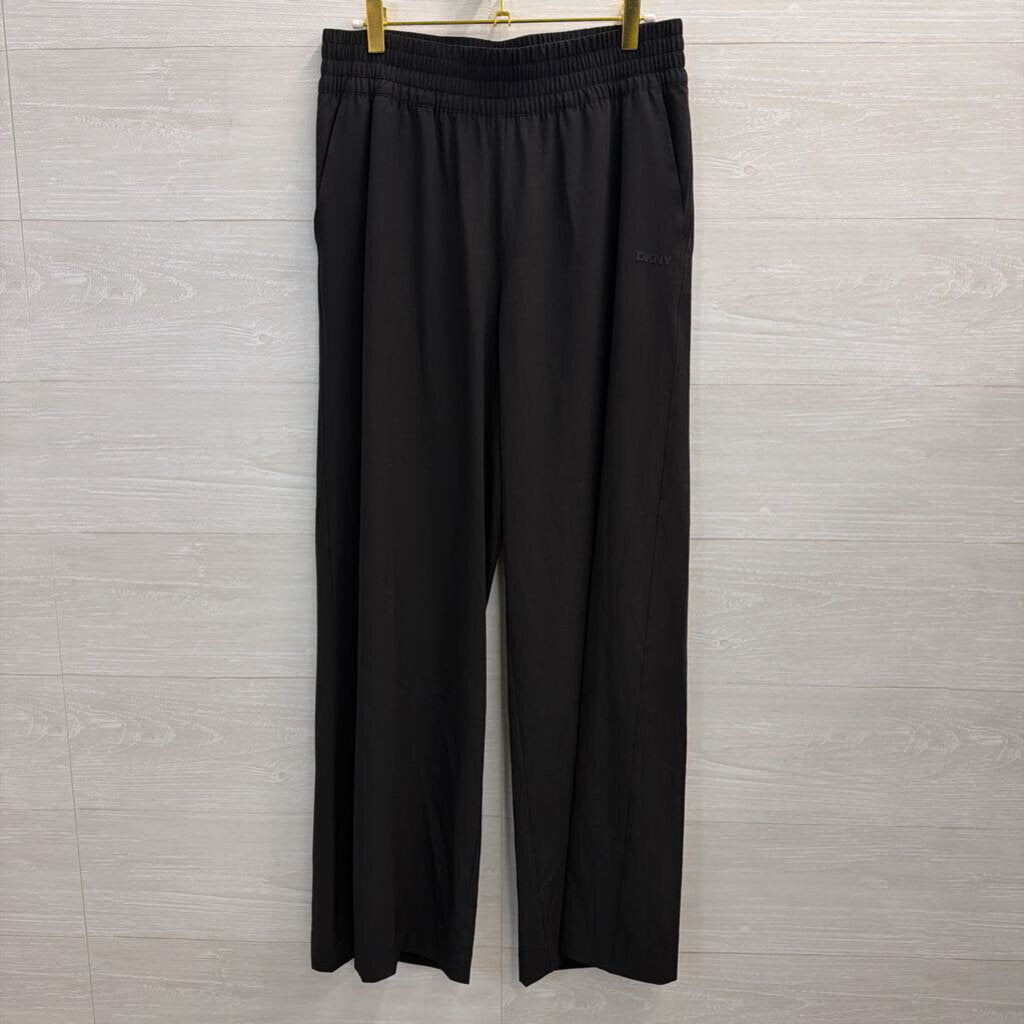 DKNY Black Wide Leg Pull On Pants Medium