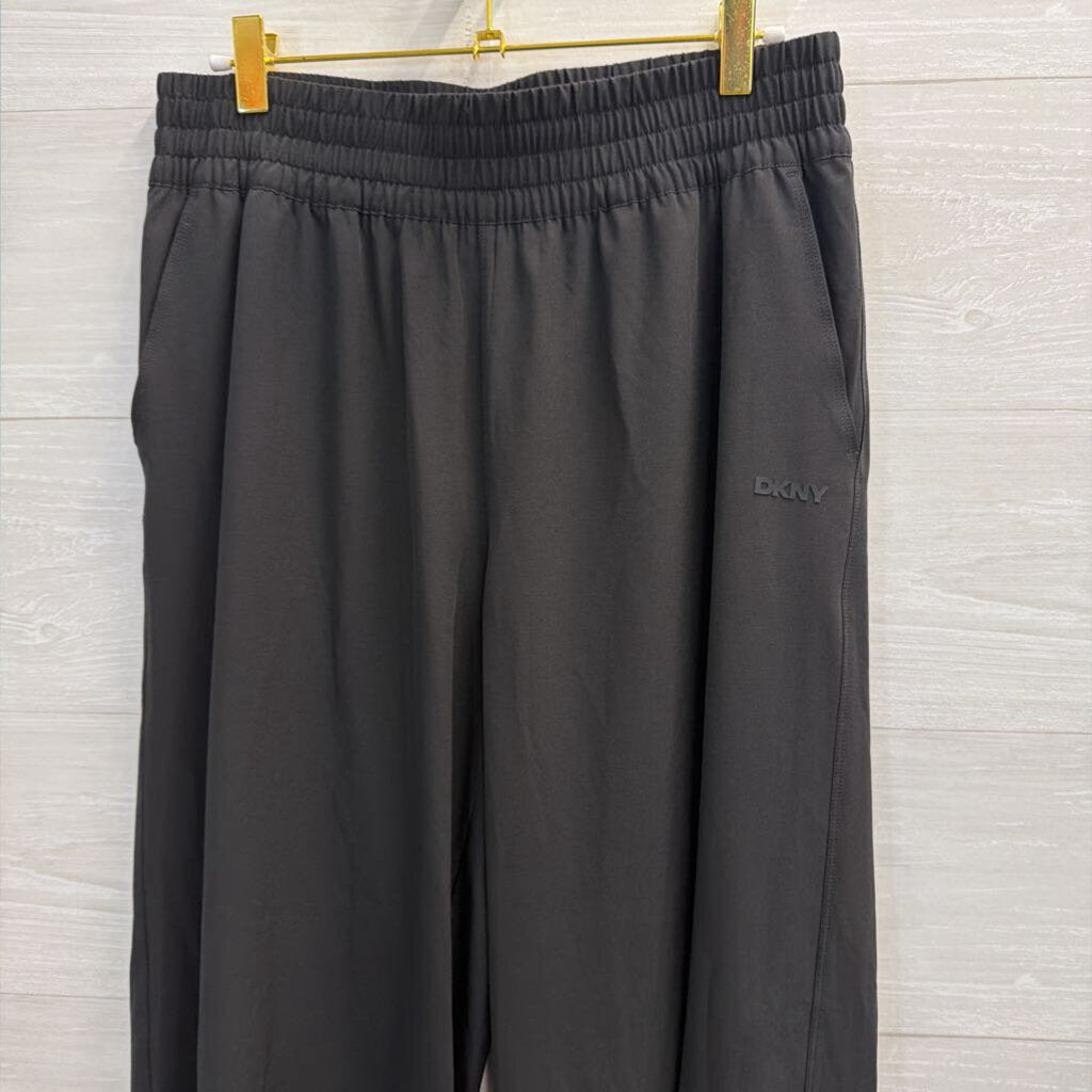 DKNY Black Wide Leg Pull On Pants Medium