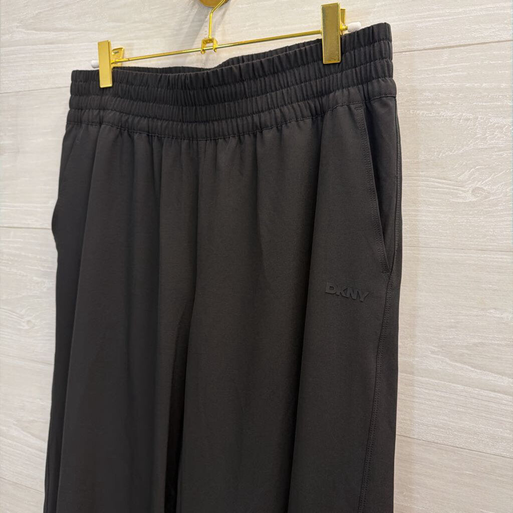 DKNY Black Wide Leg Pull On Pants Medium