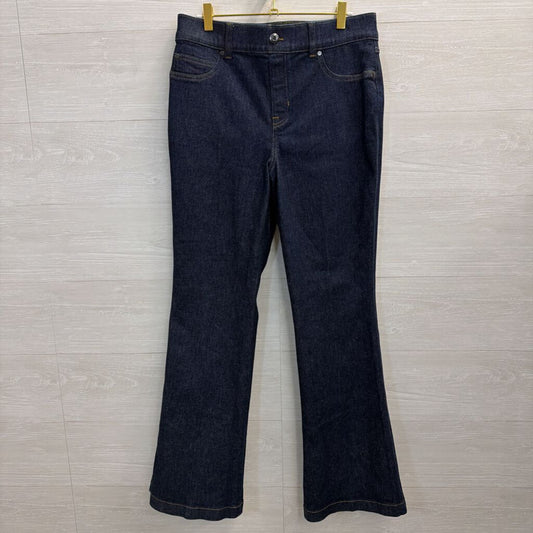 Spanx Dark Wash Flare Leg Pull On Jeans Large