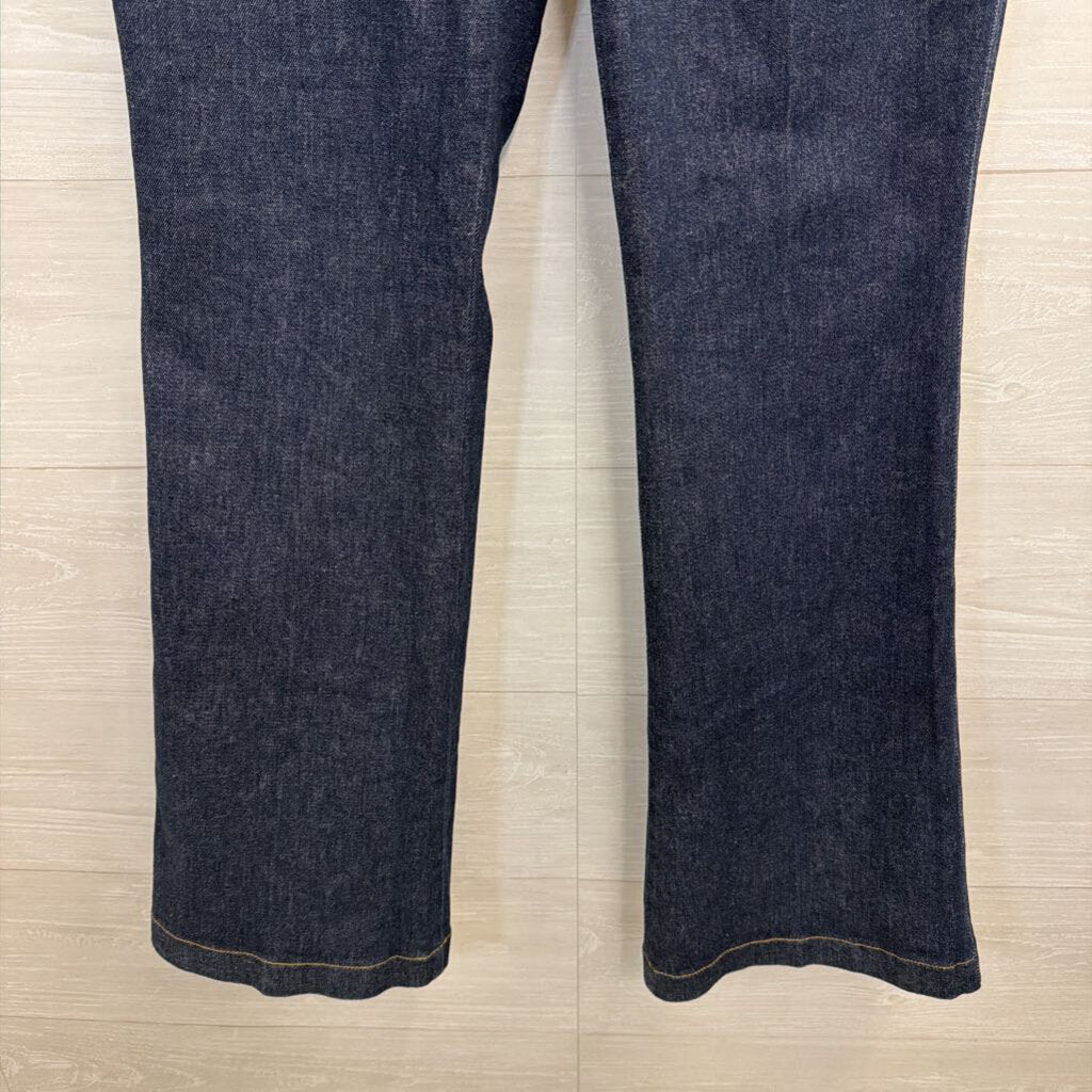 Spanx Dark Wash Flare Leg Pull On Jeans Large