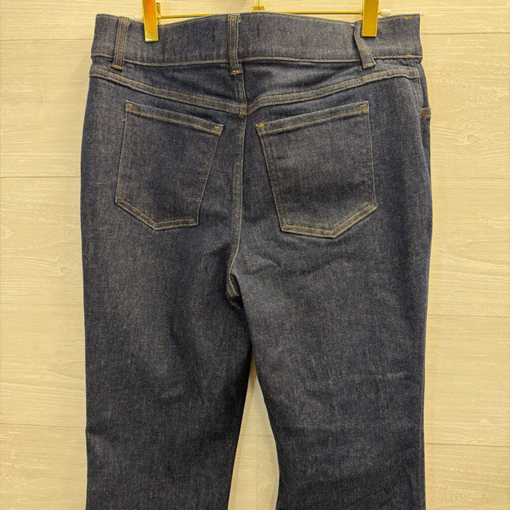 Spanx Dark Wash Flare Leg Pull On Jeans Large