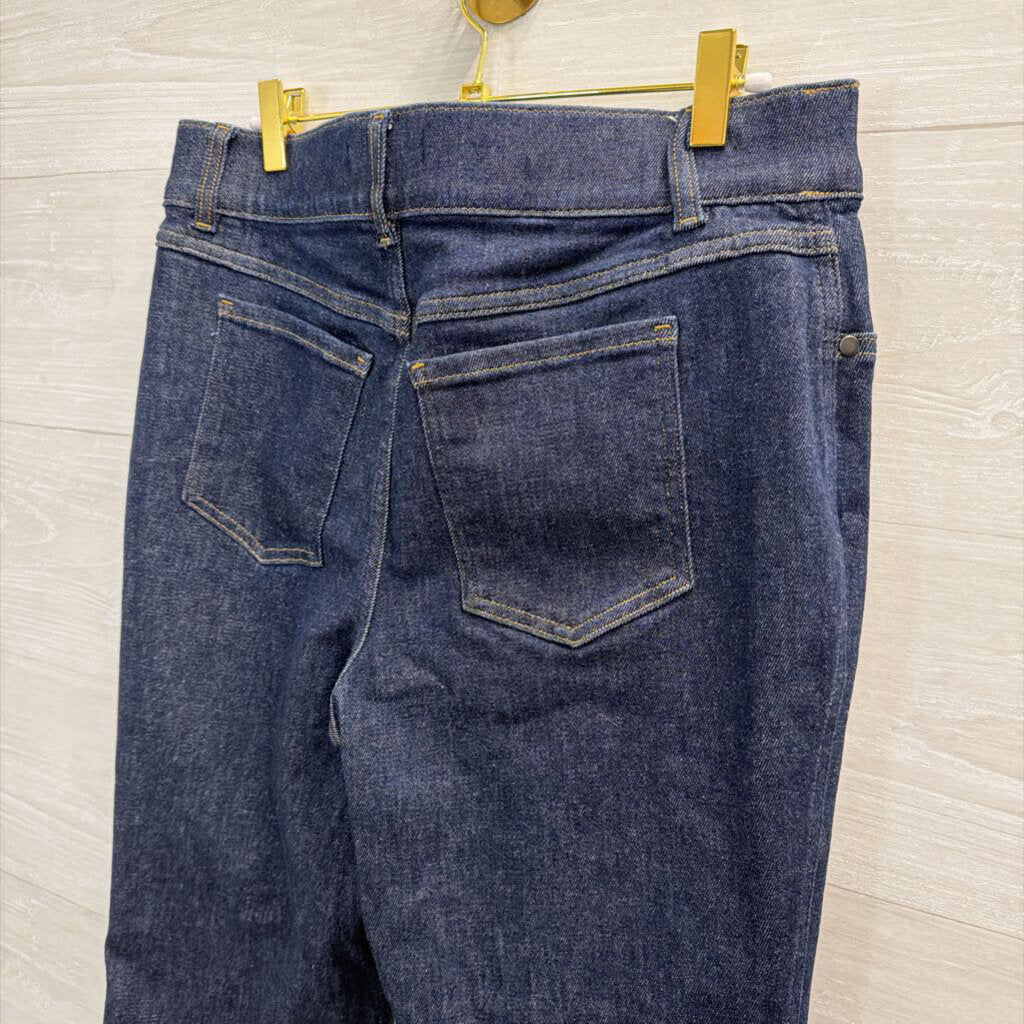 Spanx Dark Wash Flare Leg Pull On Jeans Large