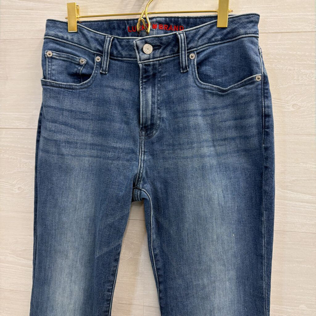 Lucky Brand Medium Wash High Rise Lucky Curvy Boot Jeans 30