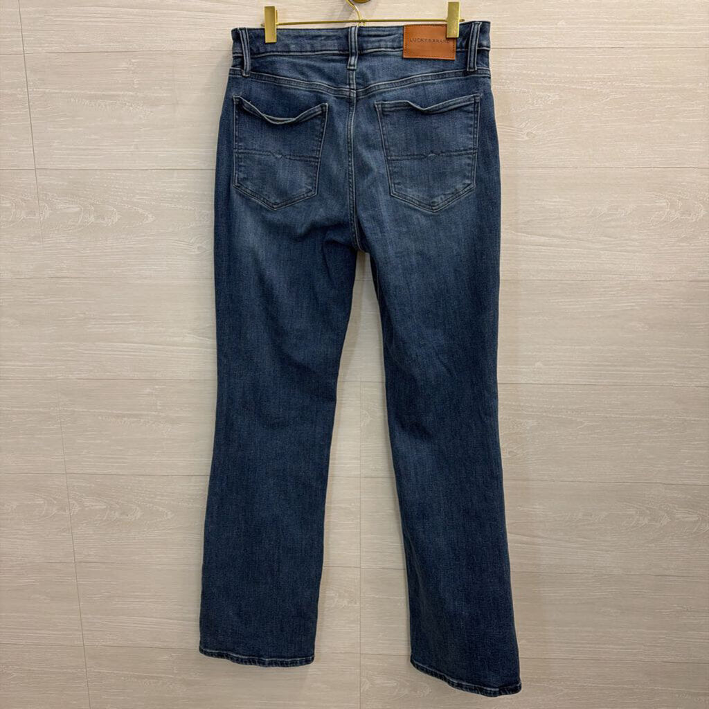 Lucky Brand Medium Wash High Rise Lucky Curvy Boot Jeans 30