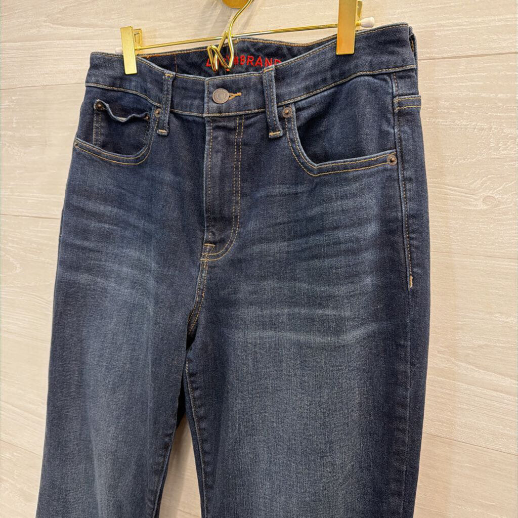 Lucky Brand Dark Wash High Rise Lucky Curvy Straight Jeans 30