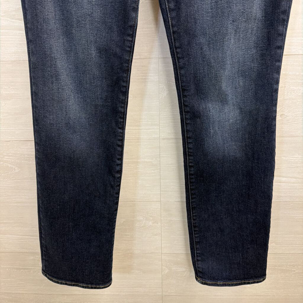 Lucky Brand Dark Wash High Rise Lucky Curvy Straight Jeans 30
