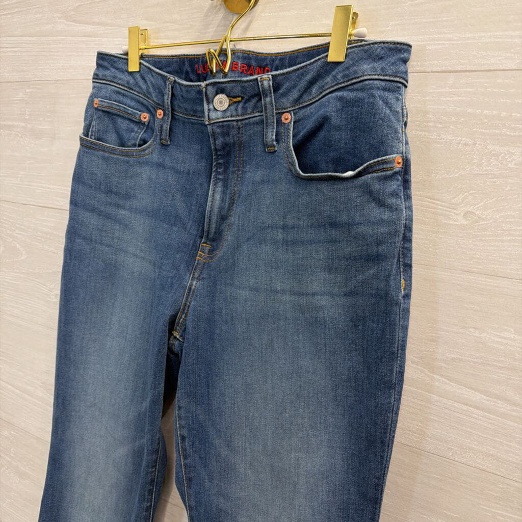 Lucky Brand Medium Wash High Rise Lucky Curvy Flare Jeans 30