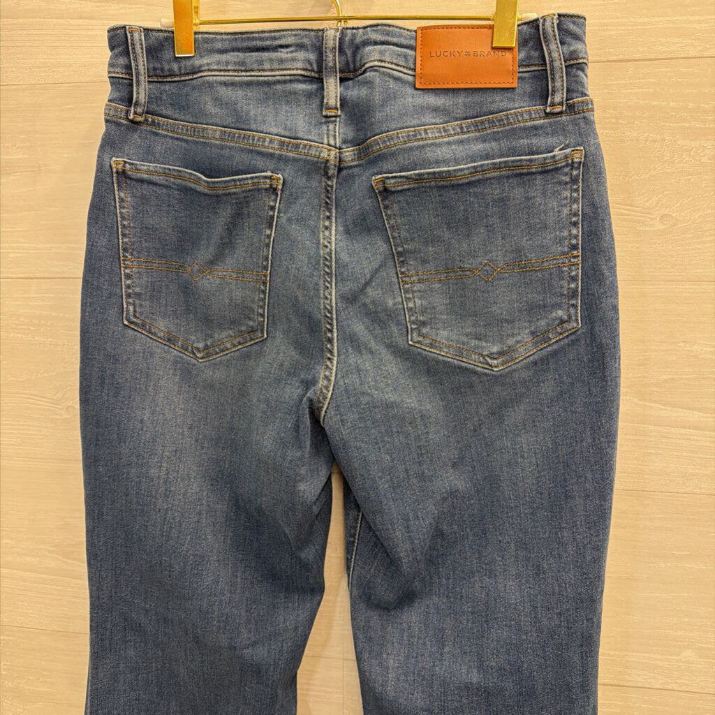 Lucky Brand Medium Wash High Rise Lucky Curvy Flare Jeans 30