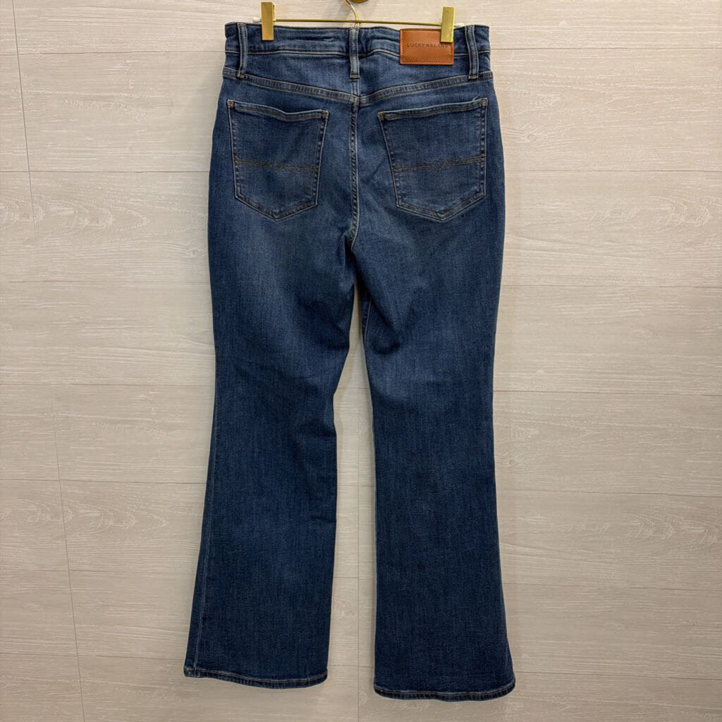 Lucky Brand Medium Wash High Rise Lucky Curvy Flare Jeans 30