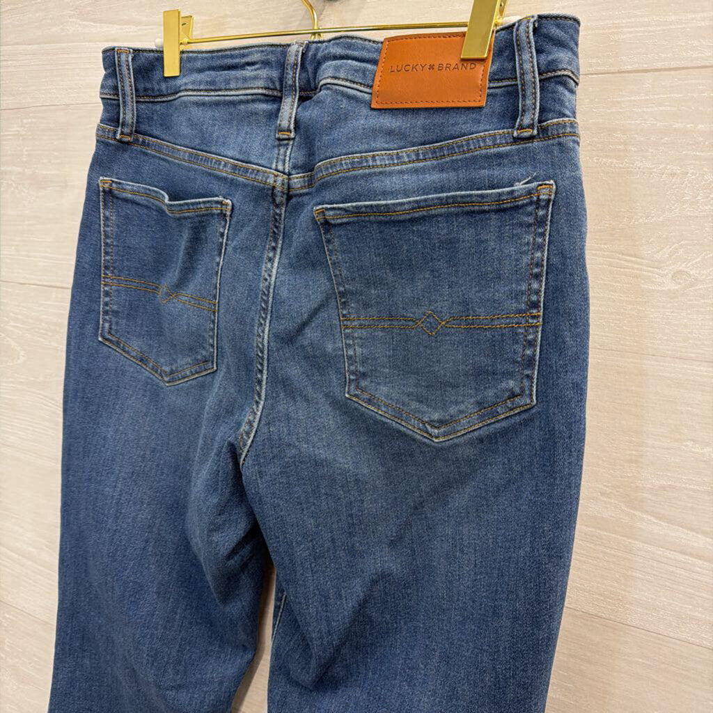 Lucky Brand Medium Wash High Rise Lucky Curvy Flare Jeans 30