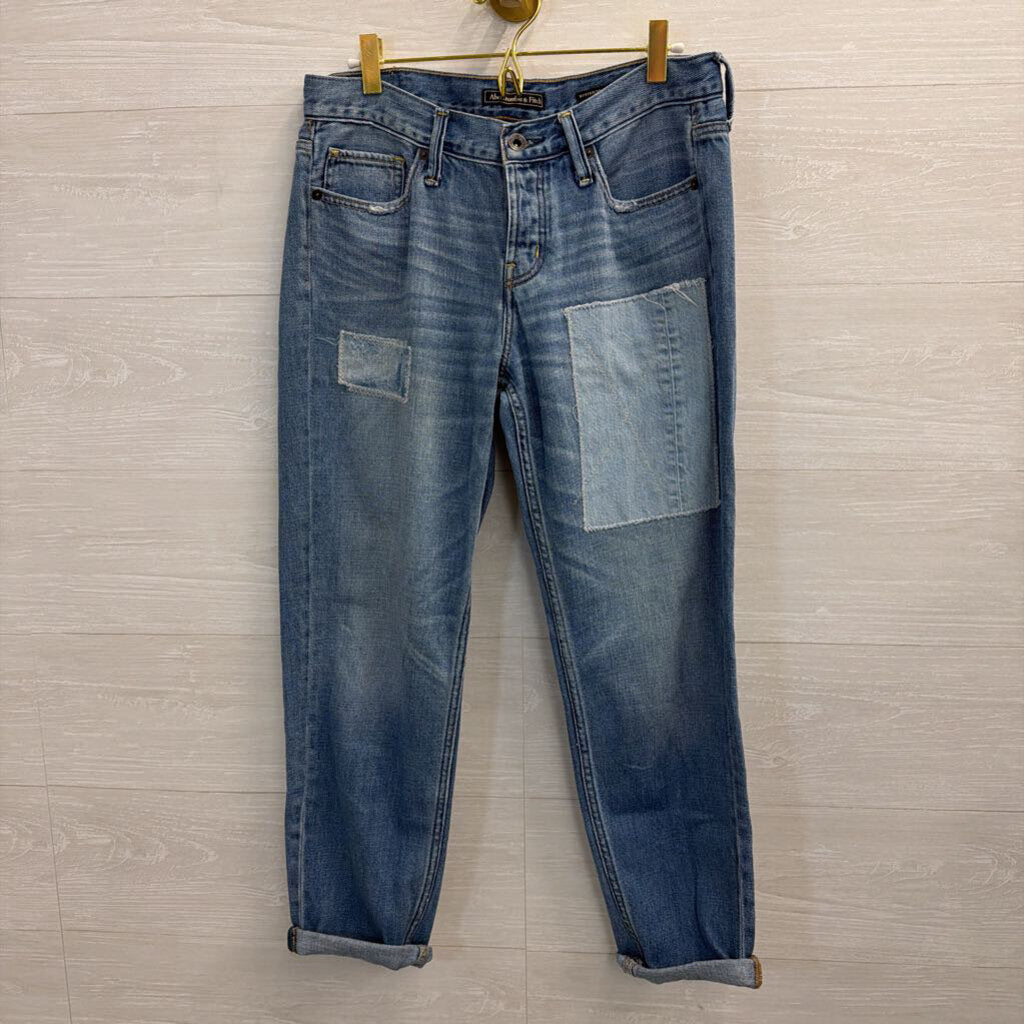 Abercrombie and Fitch Patchwork Boyfriend Straight 27