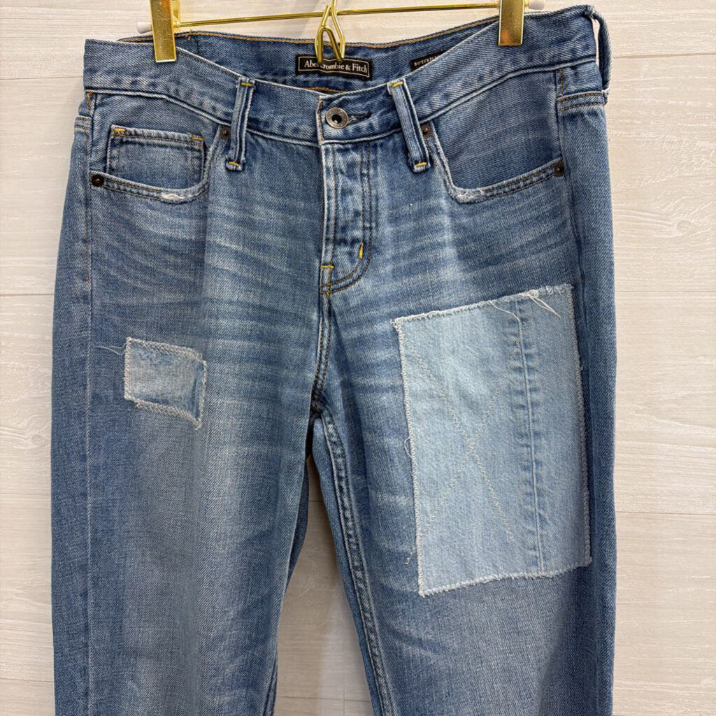 Abercrombie and Fitch Patchwork Boyfriend Straight 27