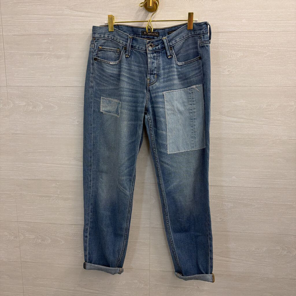 Abercrombie and Fitch Patchwork Boyfriend Straight 27