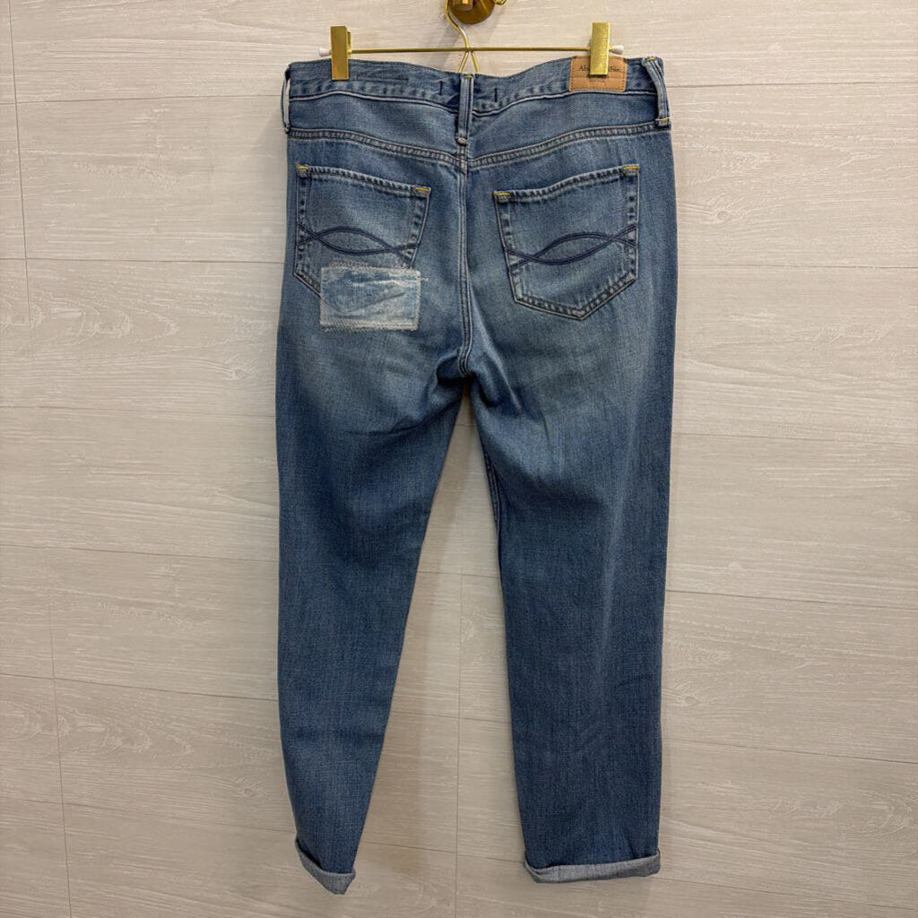 Abercrombie and Fitch Patchwork Boyfriend Straight 27