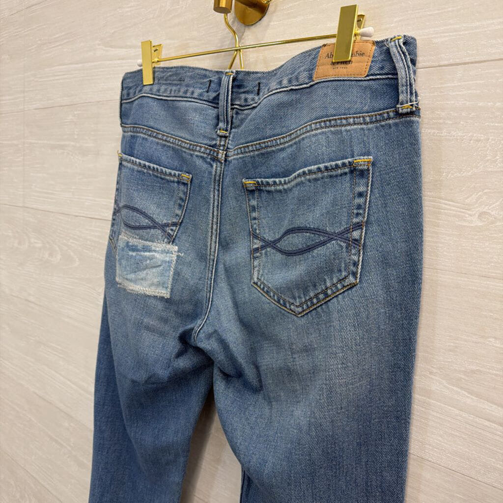 Abercrombie and Fitch Patchwork Boyfriend Straight 27