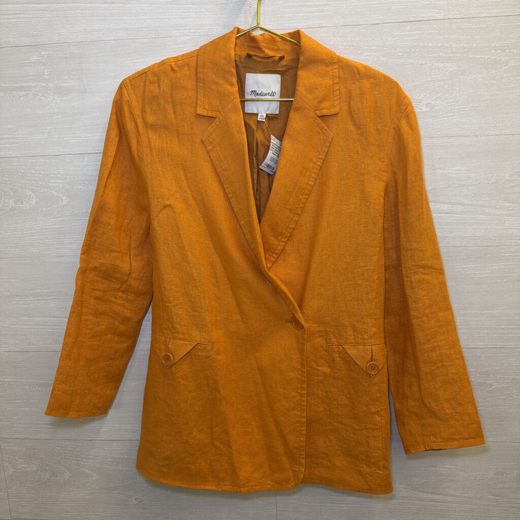Madewell Golden Yellow Blazer Extra Extra Small