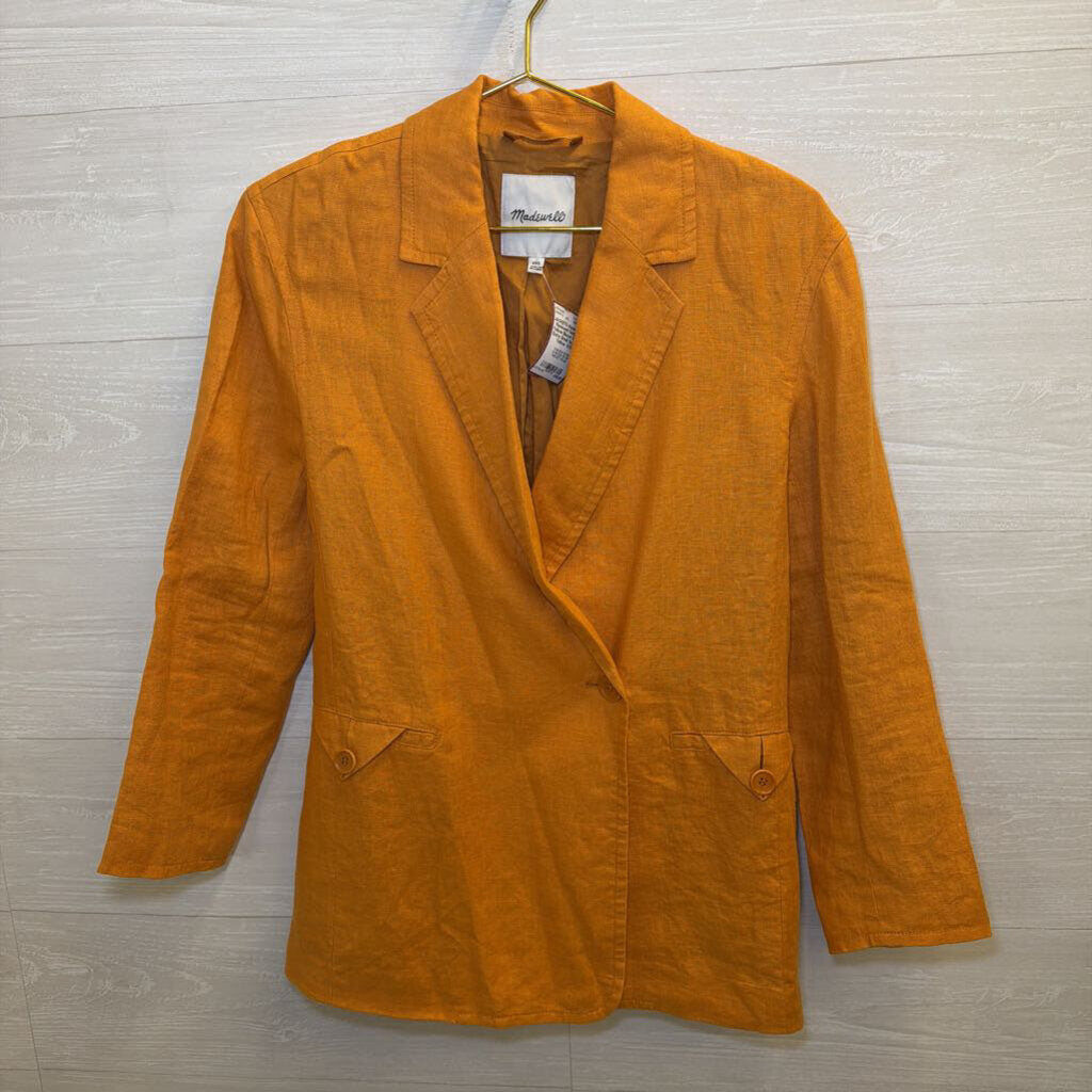 Madewell Golden Yellow Blazer Extra Extra Small