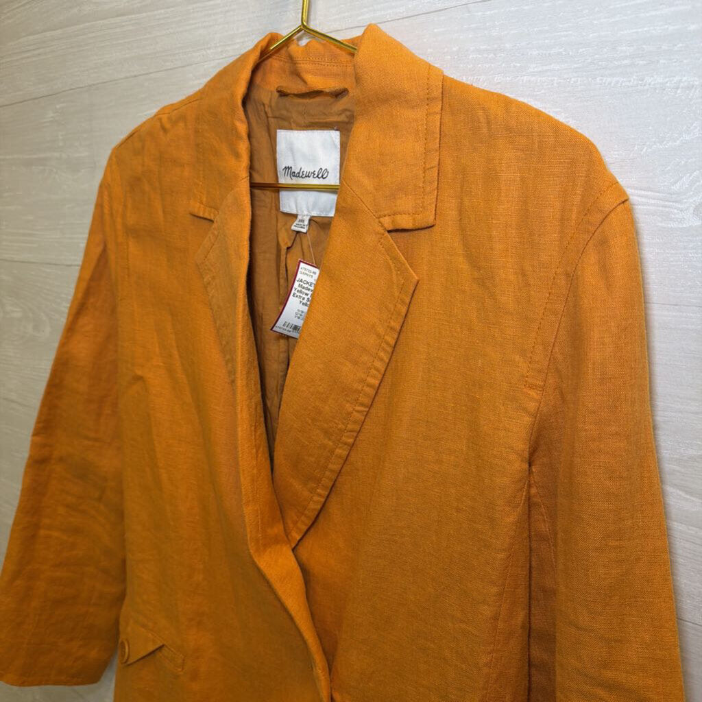 Madewell Golden Yellow Blazer Extra Extra Small
