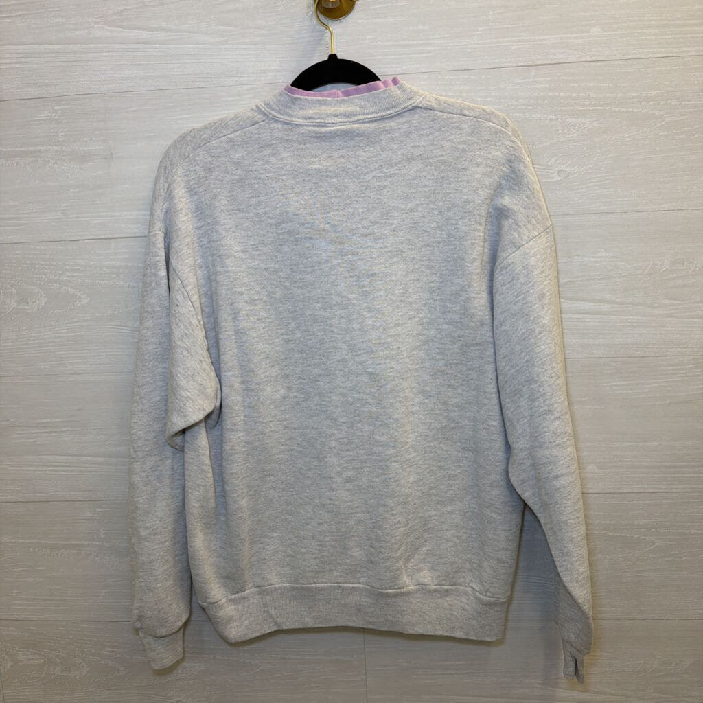 Vintage Jerzees Grey/ Purple Patchwork Star Sweatshirt Large