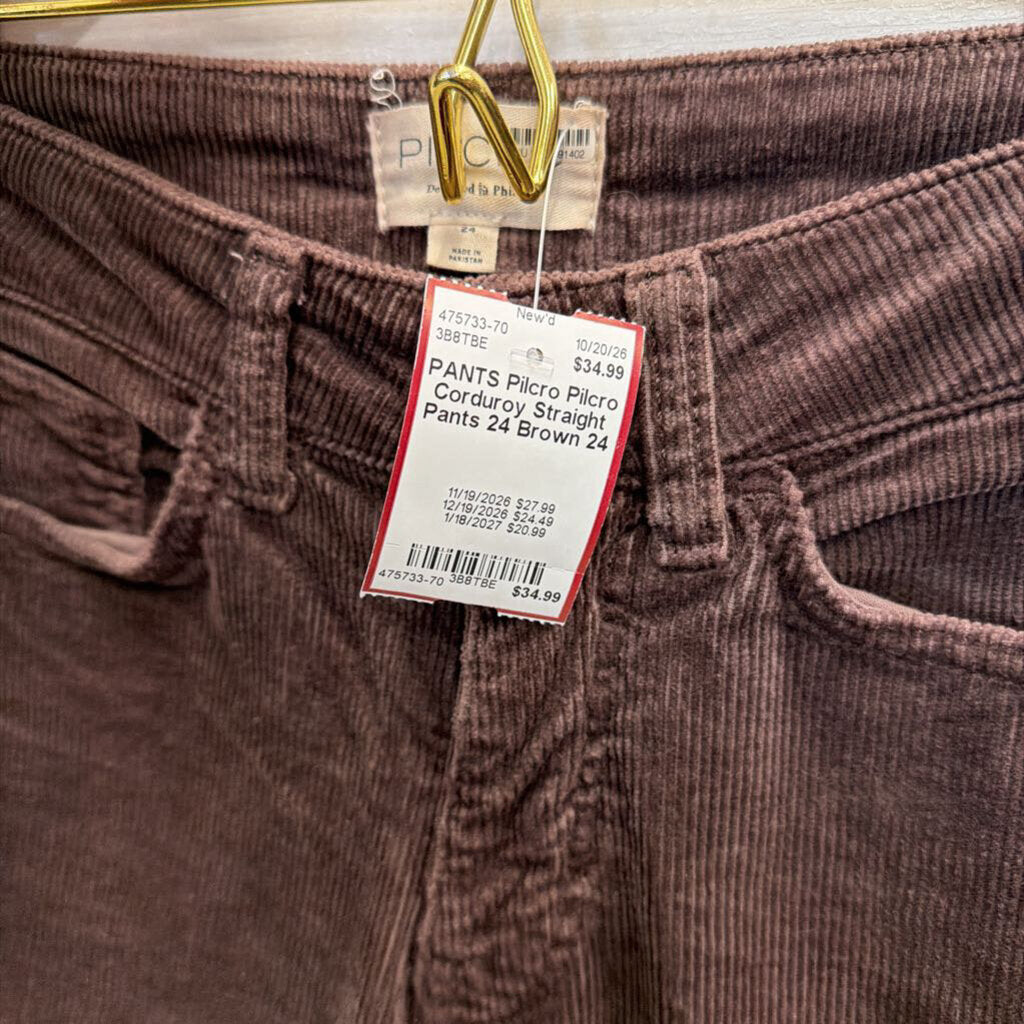 Pilcro Corduroy Straight Pants 24