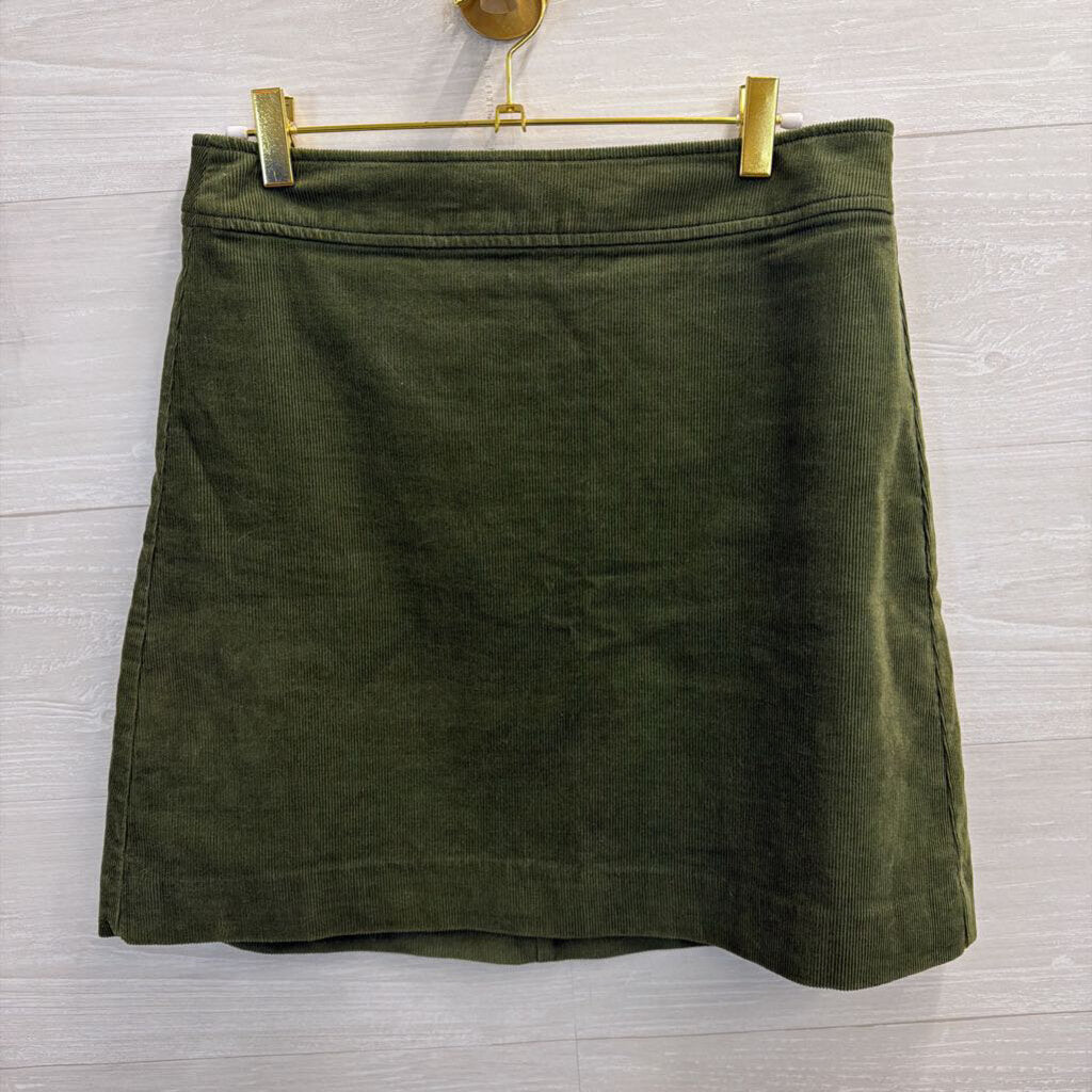Green Corduroy Mini Skirt 2